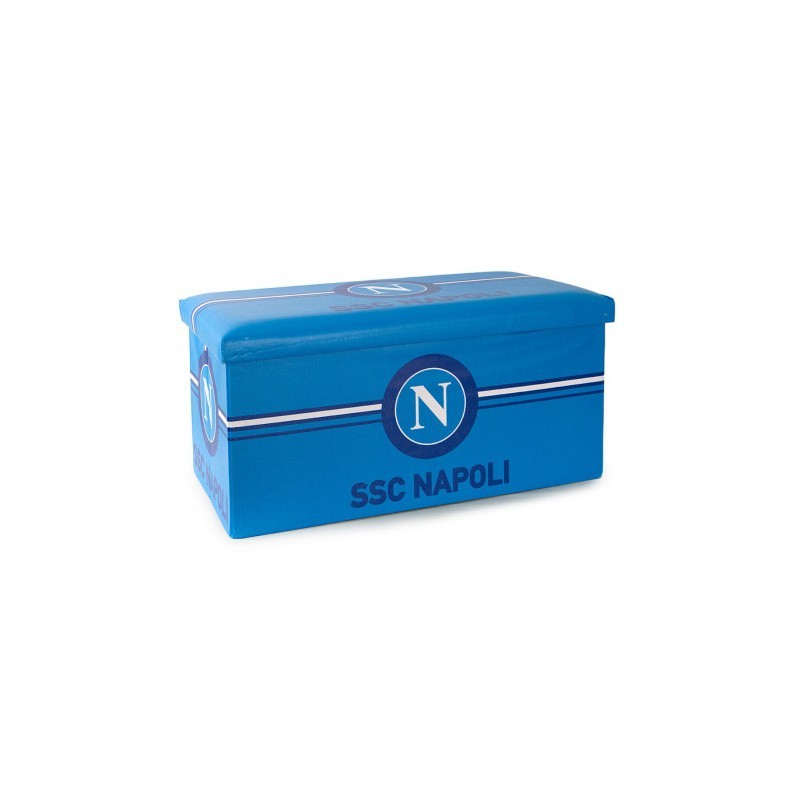 Panca rettangolare pouf contenitore SSC Napoli
