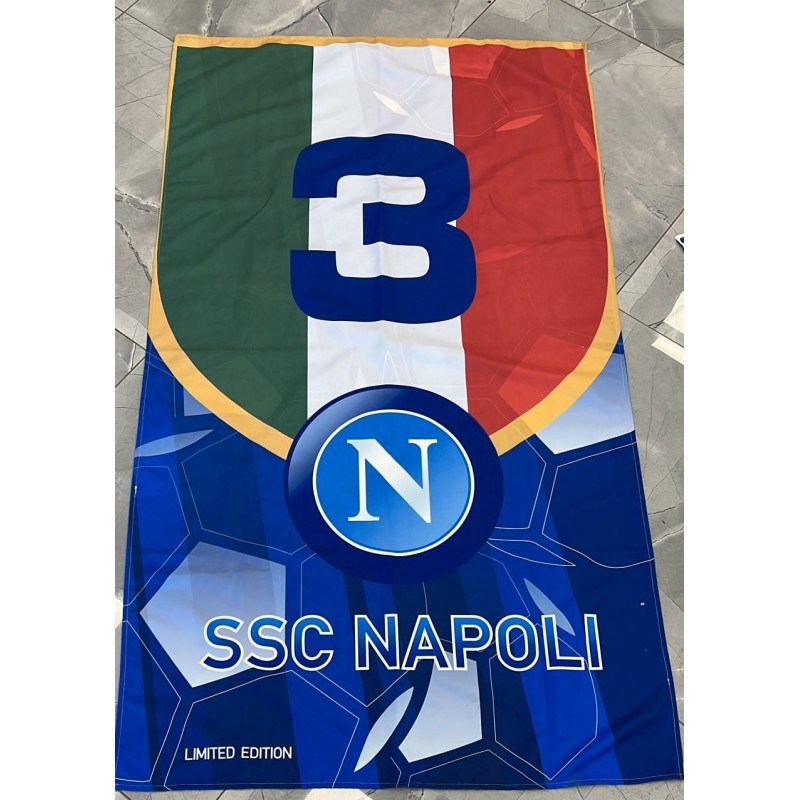 Telo mare in microfibra Limited Edition scudetto ufficiale SSC Napoli